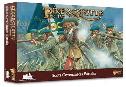 Warlord Games Scots Covenanters Battalia - Epische Plastikminiaturen für Schwarzpulver Sehr detaillierte napoleonische Ära für Tisch-Kriegsspiele
