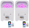 UKing 2er Weiß-108W APP akku led par Scheinwerfer strahler wiederaufladbarer, RGBWA+UV disco licht Bühnenlicht mit mit Fernbedienung, unterstützt 2,4 GHz/DMX-Steuerung für DJ Party Hochzeiten