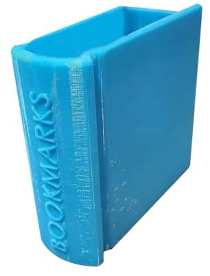 iFutniew Lesezeichenhalter in Buchform, Tisch-Lesezeichen aus Kunstharz, Geschenke für Lehrer, Frauen, Leser, Buchliebhaber, Blau, 1 Stück Harz