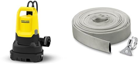 Kärcher 1.645-833.0 SP 16.000 Dual Submersible Pump, Yellow & 2.997-100.0 Gewebeschlauch Set Multicolored
