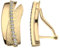 Elegante Ohrringe aus 925 Sterling Silber (Ohrclips (ohne Ohrlöcher, Gold))
