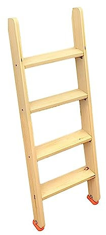 3/4/5-Stufen-Anhänger-Aufstiegsleiter, Innentreppenleiter für Doppelstockbetten im Schlafzimmer, Hochleistungs-Etagenleiter für Wohnmobile, 39/49/59 hohe schräge Leiter (Größe: 150 cm/59)