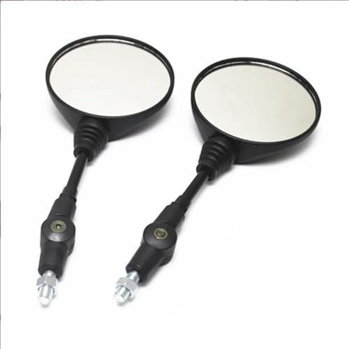 Lenkerendenspiegel Motorrad Für LC4 Für Supermoto/ADV 990 SMC SMCR Für Enduro R MC-R Für Duke 640 Rückspiegel Anti-Fall Klapp Runde Motorrad Seite Chopper Spiegel