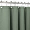 Duschvorhang Leinen mit Metall Duschvorhangringe Stoff Textil Badewannenvorhang Anti Schimmel Bad Vorhang Set Wasserdicht Badewanne Vorhang Schwerer Shower Curtain Badezimmer - 152 x 182cm (Grün)