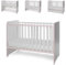 Lorelli Babybett Sweet Dream 124 x 68 x 95 cm Unterbettrahmen mit zwei Ebenen, Farben:pink