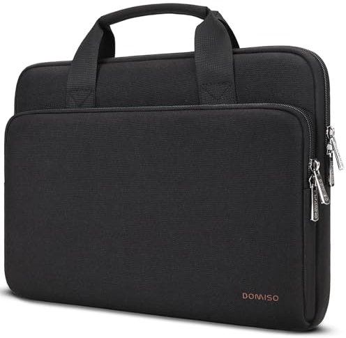 DOMISO 14 Pollici Custodia Borsa per Computer Portatile PC Protettiva Laptop Sleeve per 14 Dell/ThinkPad IdeaPad/HP Pavilion Envy/ASUS Vivobook,Nero