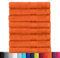 BaSaTex Frottier Handtücher Set aus weicher Baumwolle - 50x100 cm - 100% Baumwolle Öko-Tex Made in Green Zertifiziert | 8X Handtuch in Orange