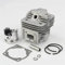 UYTGFO Kit de pistón de cilindro de 40 mm compatible con bloque 40-5, cortadora de césped, desbrozadora, motor de gasolina, carrera de potencia.