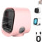 Vital Breeze Ac,2025 Upgrade Vital Breeze Portable Ac, 3 Speeds Adjustable VitalBreeze Air Conditioner Misting Fan, Air Misting Fan Portable Cooling Fan for Home, Office, Bedroom (Pink)