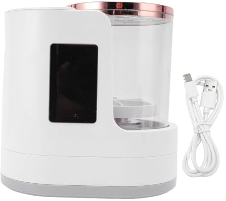 Buachois Pulitore per Pennelli per Trucco Elettrico, Strumento Portatile Automatico Per La Pulizia di Pennelli per Cosmetici USB, 850 Giri/Min Pulitore per Pennelli per Cosmetici