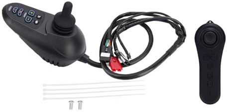 EVTSCAN Elektrischer Joystick-Controller, integrierter Universal-Steuer-Joystick, Hochstrom-Bremsanschluss für komfortables, sicheres Fahren, ABS-Gummi-Aluminium-Legierung