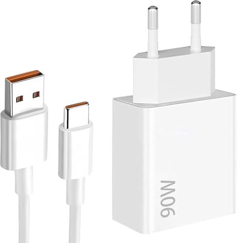Cargador rápido de 90W para Xiaomi con Cable USB C de 1.5m Adaptador de 90W para Xiaomi Redmi Note 14 Pro,15T 15 14 Poco X7 Pro F7 Ultra, Disponible para Otras Marcas.