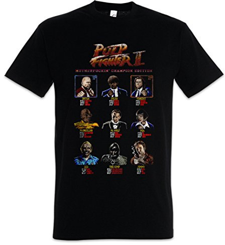 Urban Backwoods Pulp Fighter II Uomo T-Shirt Nero Taglia S