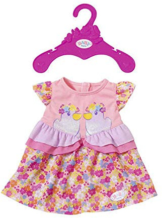 Zapf Creation Baby Born Dresses 1 Puppenkleid zufällige Auswahl - Zubehör für Puppen (Kleid für Puppen, 3, Baby Born, Mädchen, 43 cm) Modell sortiert