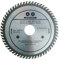 Lama Eisenwolf 125x22,23 mm completamente temprata e tensionata, durevole e resistente, lama circolare per legno con 40 denti TCT inclinati e tagli laser per la riduzione del rumore