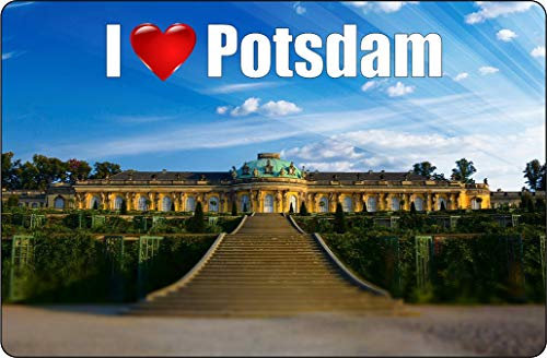 Cadora Magnetschild Kühlschrankmagnet I Love Potsdam III