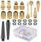 Fahrradventil Adapter Set DV SV AV, 24 pcs Fahrrad Ventiladapter Kompressor Französisches Blitzventile Autoventil Sclaverandventil mit Dichtring für Fahrradpumpe Standpumpe Luft- Ballpumpe …