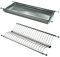 INDAUX - Escurreplatos empotrado de acero inoxidable con muelles ajustables Kit con recogegotas (90 cm)