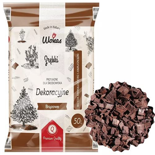 PSB Paillis pour Jardin en écorce décorative en Bois - Couleur Marron - 50 l - Copeaux de Fleurs - Paysage de Mariage