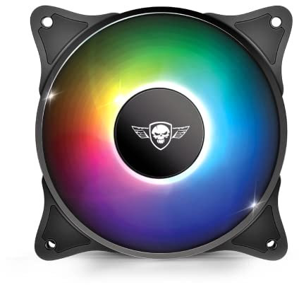 SPIRIT OF GAMER - Watercooling AIRFORCE Series CENTRAL RGB - Ventilador de Caja 120 mm PC Retroiluminado Silencioso - Iluminación RGB Direccionable - 9 Aspas Curvas Dinámicas
