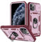 2ndSpring Cover compatibile con iPhone 11 Pro Max 6.5, protezione della fotocamera in PC duro anti-caduta, rinforzata, antiurto, antiurto, colore: rosa rosso