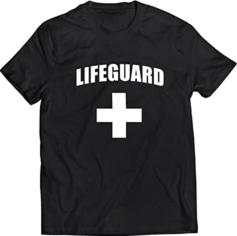 lepni.me Männer T-Shirt Rettungsschwimmer Weißes oder Rotes Kreuz Rettungsschwimmer-Uniform-Kostüm