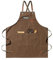 jiuzcare Barbecue Grembiule 68x76cm Grembiule da Cucina Grembiule da Cuoco Regolabile con Tasche Grembiule Chef Grembiule Regolabile a Croce Uomo e Donna Ideale per Barbecue, Ristorante, Bar, Marrone