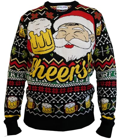 Bäng Läng Weihnachtspullover Herren und Damen, Ugly Christmas Sweater, Weihnachts-Pullis Designed in Bayern
