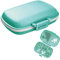 1 pilulier de voyage, 8 compartiments, petite boîte à pilules portable pour sac à main, médicaments, vitamines, bleu