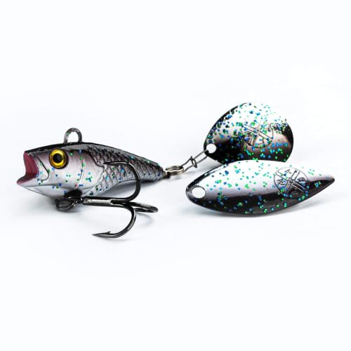 LMAB Good Vibe Jigspinner, mit Wechsel Blade, Jig Spinner zum Angeln, Barsch & Hecht Spinjig