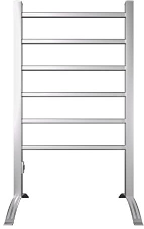 GOPLUS Sèche-Serviettes Electrique Mural et Autoportant 2 en 1,Mural et Séchoir Stand Support pour Le Sol,Tension 220V~240V, Température de Surface 45~50 ℃