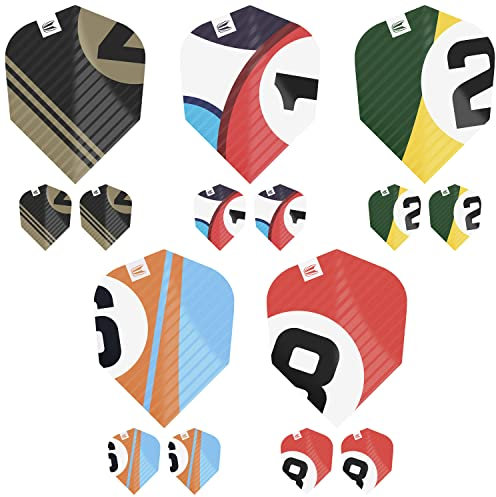 Target Darts Chicane Design 5 x Sets Multipack von Pro. Ultra No.6 Dart Flights - insgesamt 15 Stück