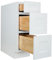 Hollywood Fabiani Design Shaker Bathroom Vanity Drawer Base Cabinet Ready to Assemble, 15 in. W x 21 in. D x 34.5 in. H, White