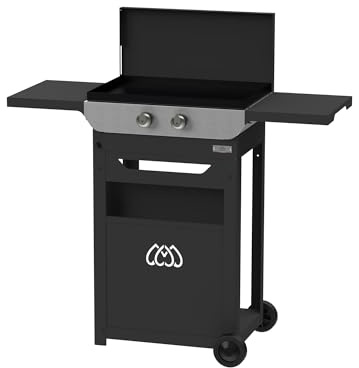 LE MARQUIER Plancha Original gaz 260 Duo Edition (Chariot et Couvercle Inclus)