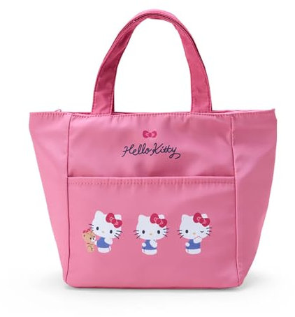 Sanrio Hello Kitty - Bolsa de almuerzo aislada, bolsa de almuerzo, Kitty-chan, Hello, Kitty, 8.3 x 11.8 x 4.5 pulgadas (21 x 30 x 11.5 cm), personaje Sanrio 805301