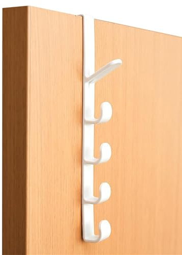 antianzhizhuang Door Hanger Over The Door Clothes Hanging Rack Plastic Home Storage Organization Hook Holder For Bags Rails Hat Jackets Door Storage