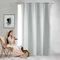GAIFNAG Rideau Occultant à Oeillets 150 x 120 cm Bloquer Lumiere, Rideau Phonique Anti Bruit Anti Froid Rideau Thermique Isolant Anti Chaleur pour Chambre Fenêtre Salon Coucher, Blanc