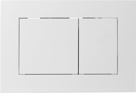 WC Doppelspülung Betätigungsplatte, Frontbetätigung Toilettentank Doppelspülplatte kompatibel mit Duravit & TECE 9240400 9240407 9240417, Weiß