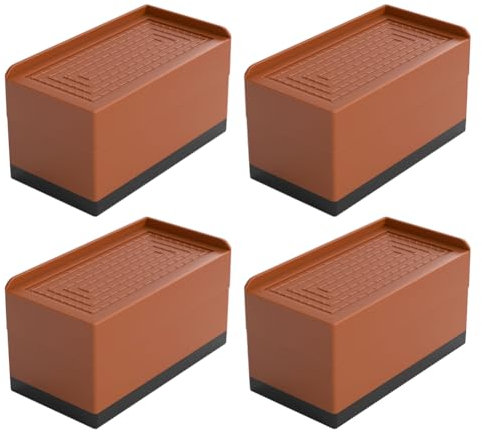 Yontree Lot de 4 rehausseurs de meubles, rehausseurs de lit, 7,5 cm, hauteur réglable pour table, chaise, canapé, machine à laver, armoire, 11,5 x 6 x 7,5 cm