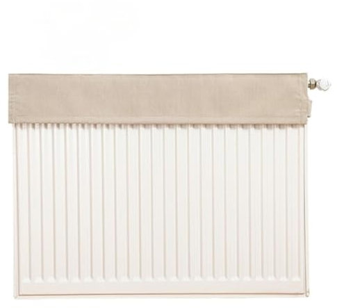 Cozomiz Housses de Radiateur pour la Maison Housse de Radiateur Anti-Poussière Filtre Anti-Poussière pour Radiateur, Housse de Protection Lavable pour Chauffage d'Espace 100cm L x 10cm La Café