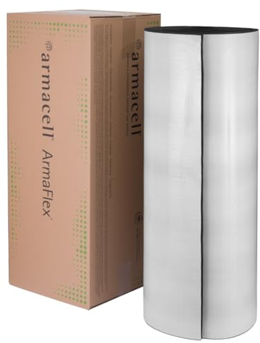 Armacell Armaflex selbstklebende Kautschuk Dämmmatte 13mm - 50cm x 1m | Flexible Kautschukmatte zur Wärmedämmung von Rohren sowie Klima- und Lüftungsanlagen, in 6-32mm erhältlich.