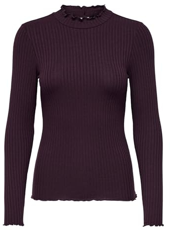 JDY Damen Jdyfransiska Life L/S Hi-NCK Top Jr Noos Jdyfransiska Life L/S Hi-NCK Top Jr Noos (1er Pack)