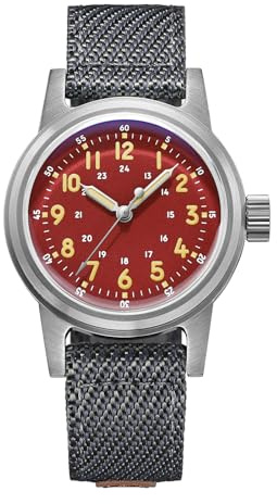 ADDIESDIVE Automatikuhr Herren NH35A Mechanische Uhr Herren Uhr Blasenspiegelglas C3 Retro Leuchtend 200m Wasserdicht Uhren Analoge Uhr Herren Mit Nylonband AD2076