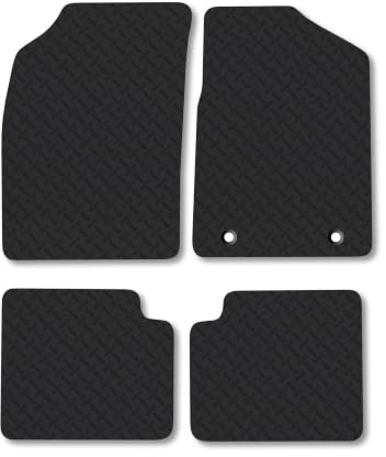 Ford KA (2013-2016) 5mm Rubber Car Mats | Heavy Duty Rubber Tailored Fit Floor Mats Full Coverage Durable Waterproof Accessories Easy Clean Anti Slip Made in the UK