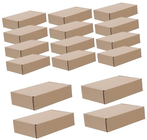 GRIRIW 25 Stück Verpackungsboxen Aus Verdicktem Karton, Umzugskartons, Aufbewahrungsboxen, Paketboxen