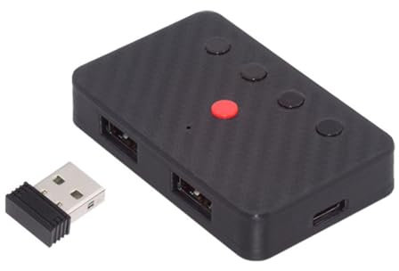 Knoruley USB Kabelmaus zu Wireless Konverter USB Kabeltastatur Maus zu Wireless Bluetooth Konverter Bluetooth USB Hub Adapter USB Tastatur Bluetooth 5.3 Adapter