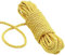 KuTi Kai All Purpose Rope 8 mm 10M - 32 Feet Length Strong Multifunctional Soft 100% Nylon Rope Natural Twisted Durable Long Ropes(Gold-Yellow)