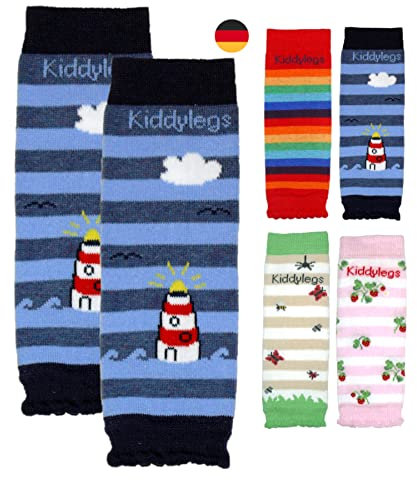 Kiddylegs® Babystulpen Premium Mini Beinwärmer für Neugeborene (Leuchtturm)