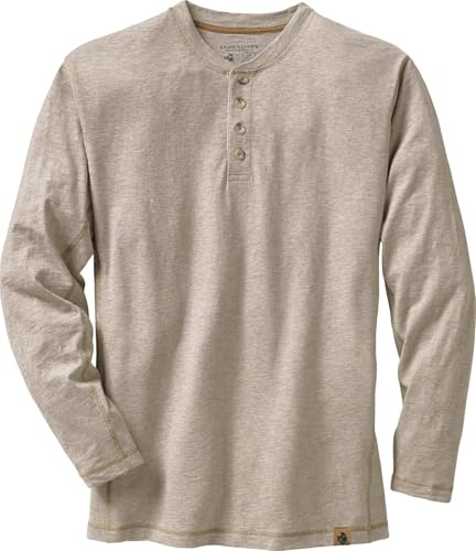 Legendary Whitetails Men's Maverick Slub Henley Shirt, Thicket Heather, 4X-Large