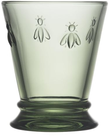 La Rochère Wasserglas Abeille Biene Provence Grün 260 ml - 6er Set